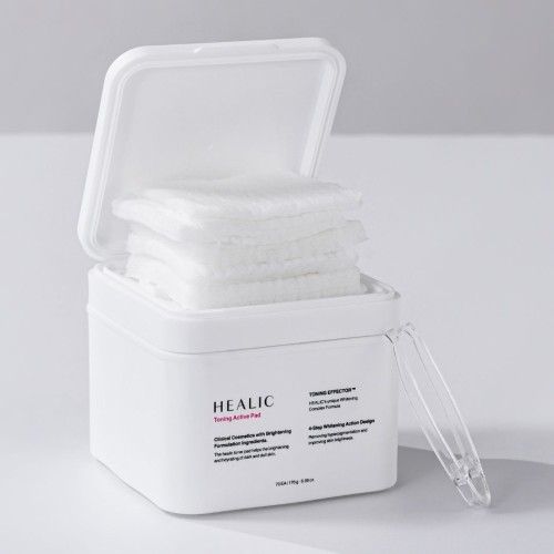 HEALIC Toning Active Pads  Exfoliating Whitening Moisturizing with Tranexamic Acid, Niacinamide